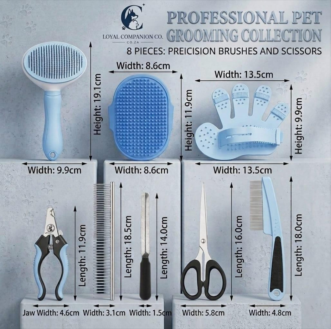 Loyal Companion Co.โข | Premium Pet Grooming Set โ Complete 8-Piece Home Grooming Kit