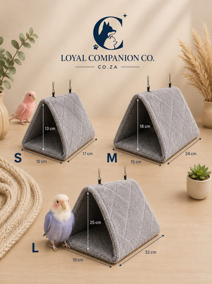Loyal Companion Co.™ Plush Hammock Nest — Cozy Hanging Retreat for Parrots & Small Birds