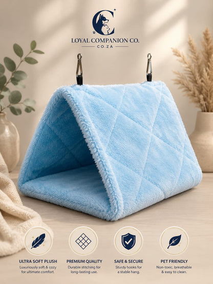 Loyal Companion Co.™ Plush Hammock Nest — Cozy Hanging Retreat for Parrots & Small Birds