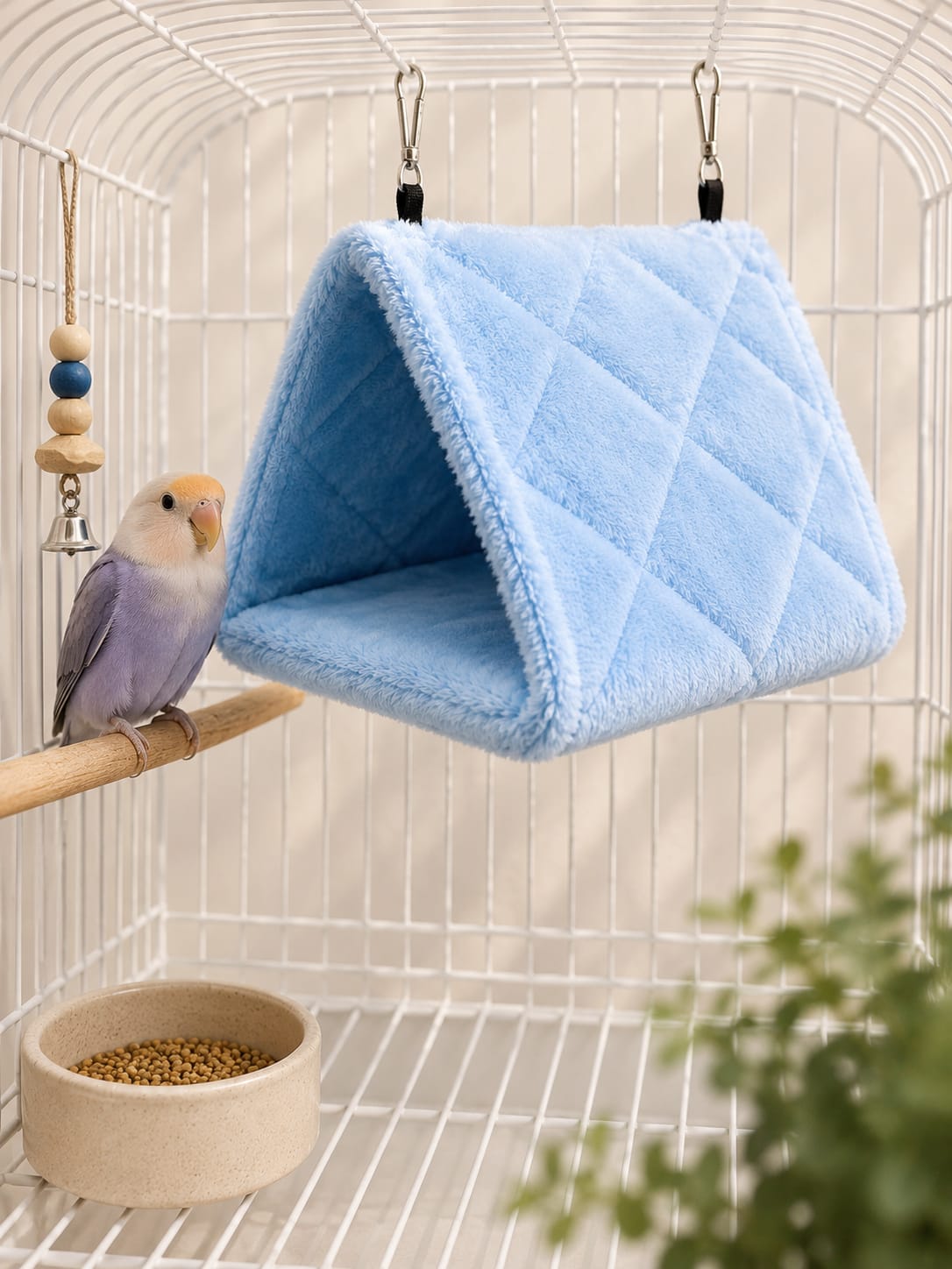 Loyal Companion Co.™ Plush Hammock Nest — Cozy Hanging Retreat for Parrots & Small Birds