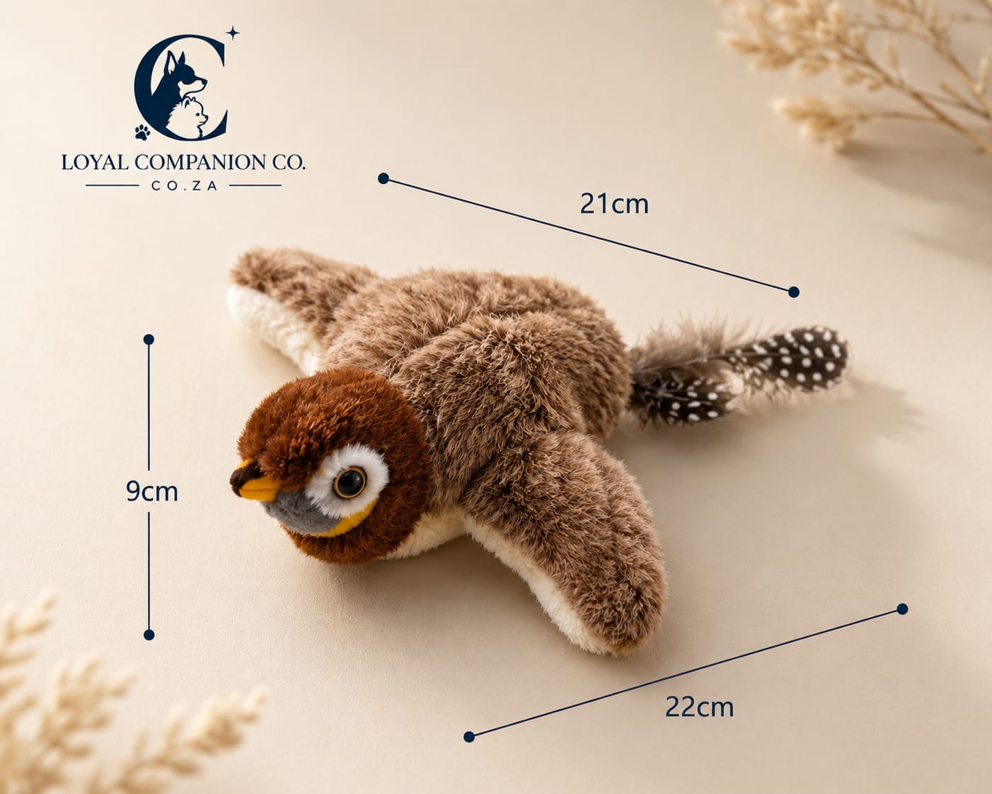 Loyal Companion Co.™ Flutter & Chirp Interactive Cat Toy — Touch-Activated Flapping Plush Bird