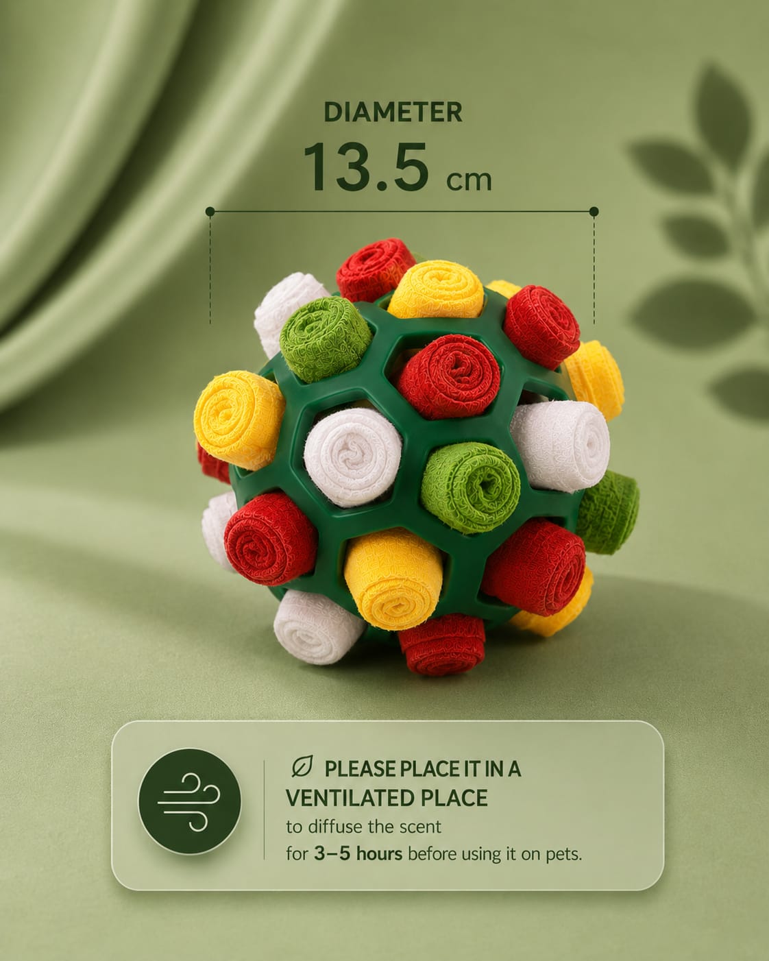 Loyal Companion Co.™ Sensory Sniff & Chew Ball — Interactive Puzzle Toy for Dogs