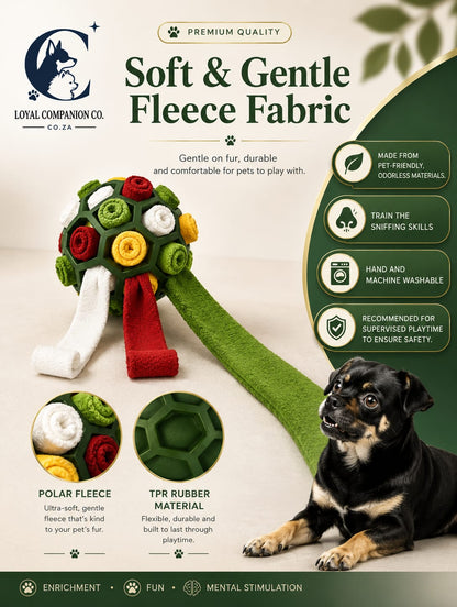 Loyal Companion Co.™ Sensory Sniff & Chew Ball — Interactive Puzzle Toy for Dogs