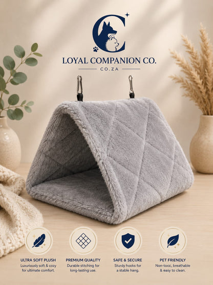 Loyal Companion Co.™ Plush Hammock Nest — Cozy Hanging Retreat for Parrots & Small Birds
