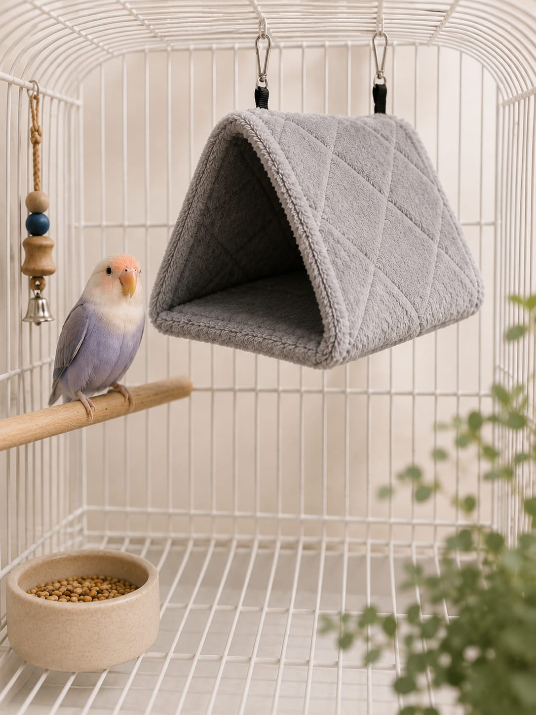 Loyal Companion Co.™ Plush Hammock Nest — Cozy Hanging Retreat for Parrots & Small Birds