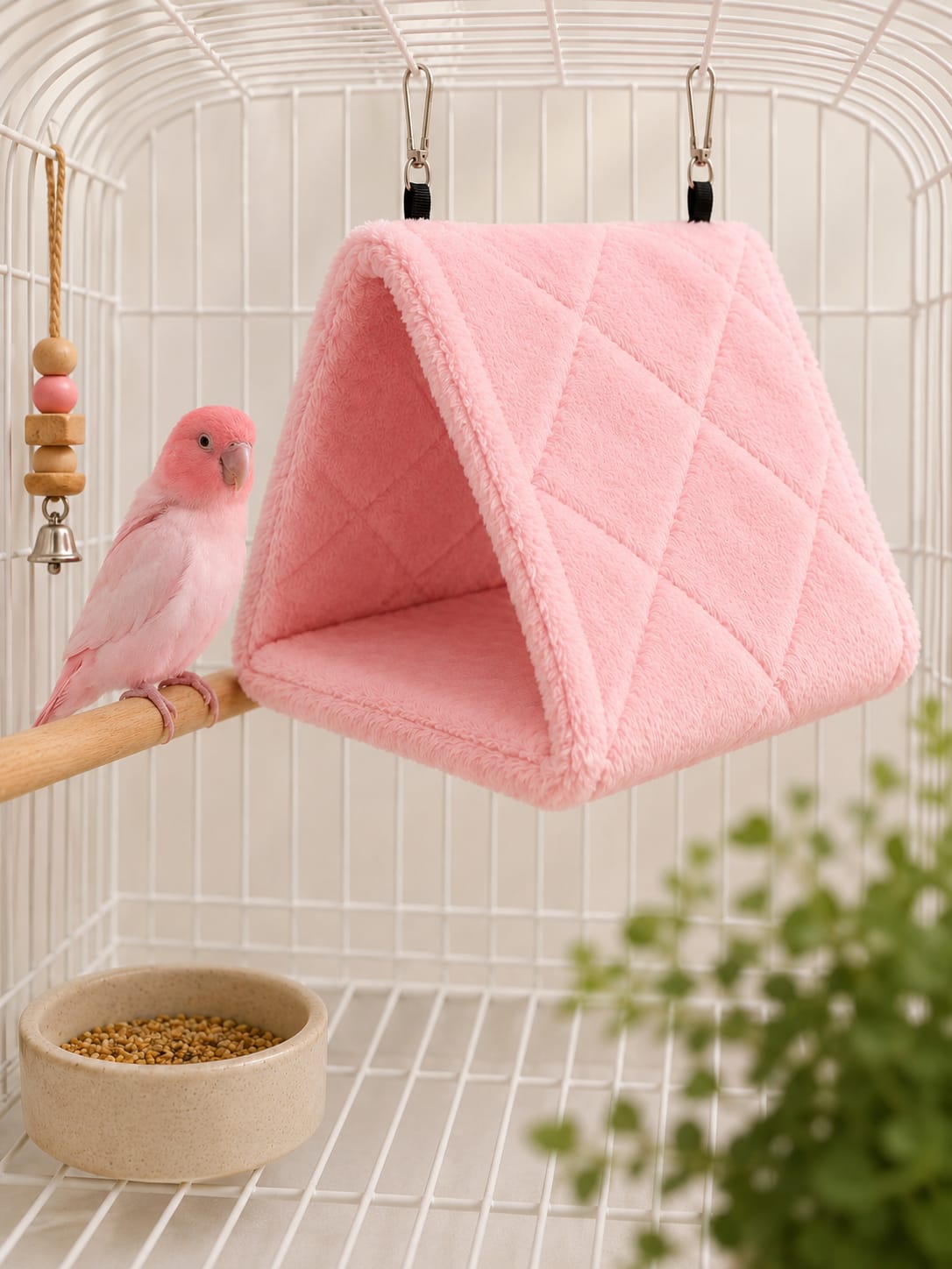 Loyal Companion Co.™ Plush Hammock Nest — Cozy Hanging Retreat for Parrots & Small Birds