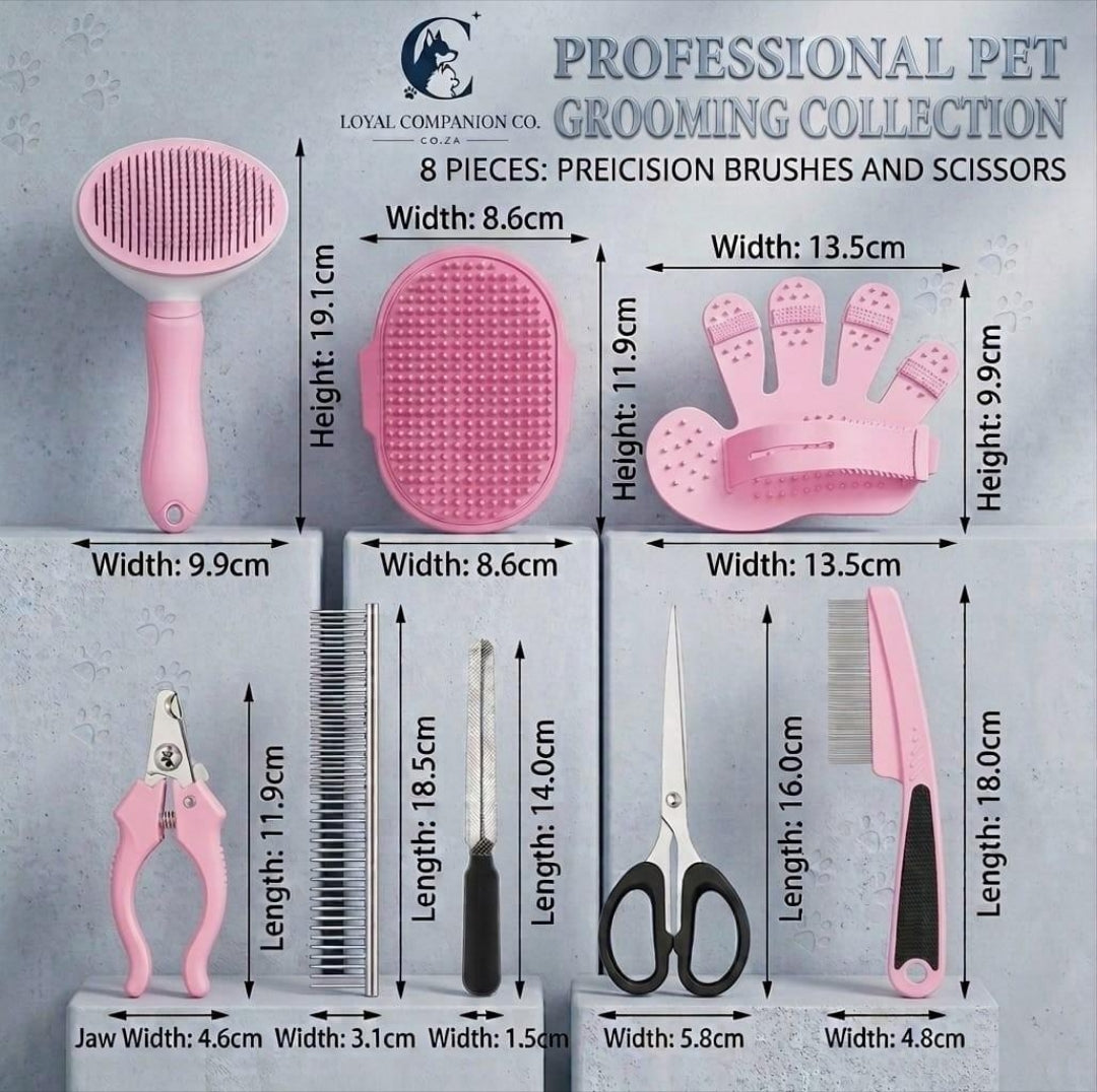 Loyal Companion Co.™ | Premium Pet Grooming Set – Complete 8-Piece Home Grooming Kit