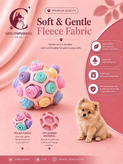 Loyal Companion Co.™ Sensory Sniff & Chew Ball — Interactive Puzzle Toy for Dogs