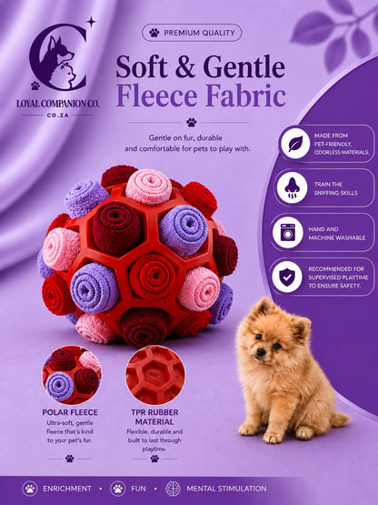 Loyal Companion Co.™ Sensory Sniff & Chew Ball — Interactive Puzzle Toy for Dogs