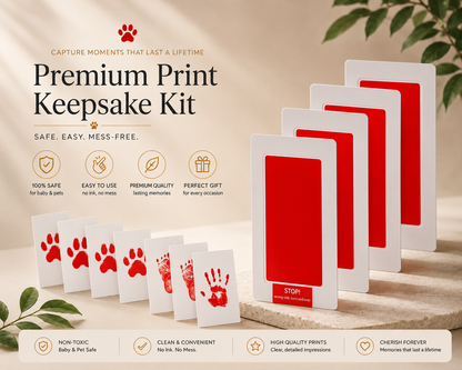 Loyal Companion Co.™ Pet Memory Paw Print Kit — 12-Piece Handprint & Footprint Souvenir Set