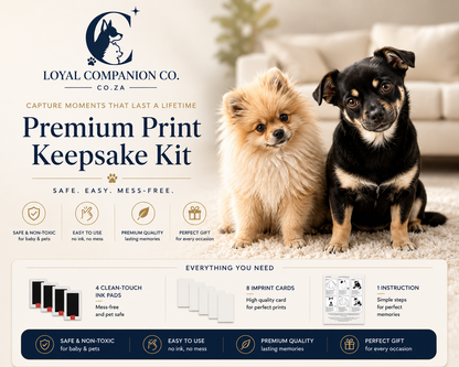Loyal Companion Co.™ Pet Memory Paw Print Kit — 12-Piece Handprint & Footprint Souvenir Set